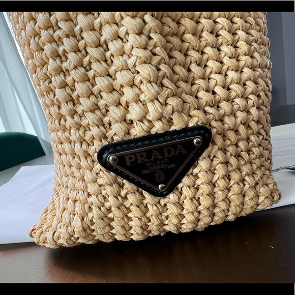 ❌❌SOLD New Prada Raffia Large Tote - Picture 11 of 13